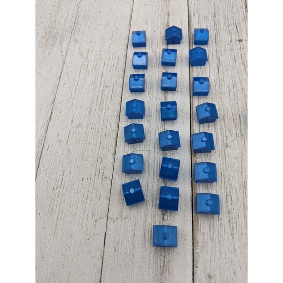 Monopoly Electronic Banking 2007 Replacement Houses Hotels Buildings Dice Blue - Picture 4 of 4